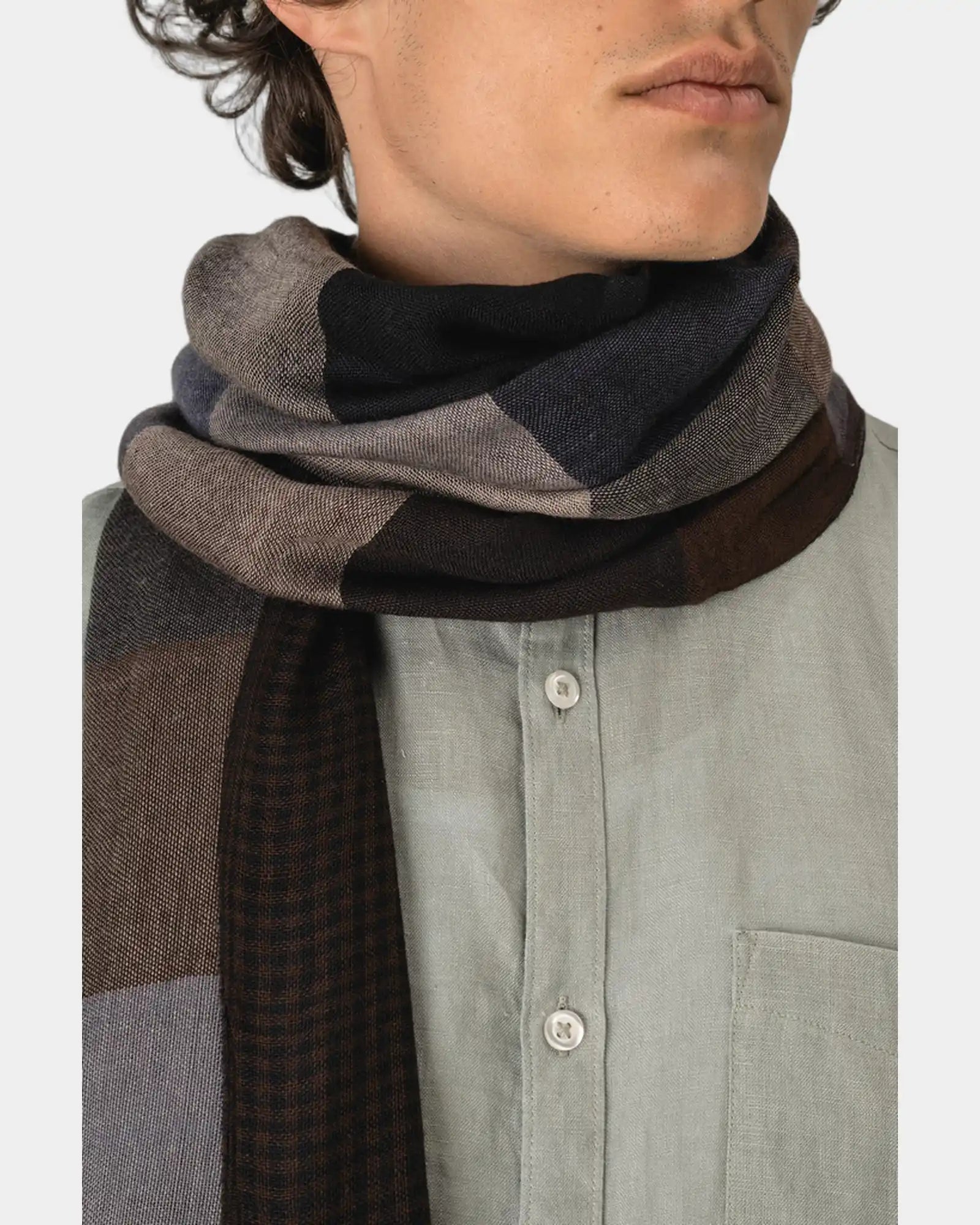 Chèche réversible viscose tissé à personnaliser - 2